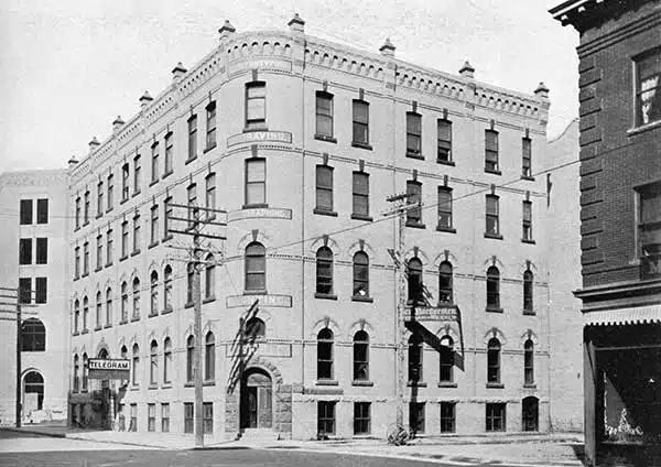 1903 photo of 245 McDermot Building