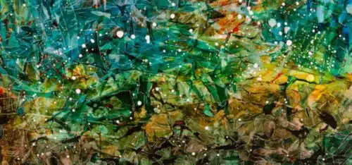 Textured abstract painting