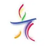 curved colourful lines in an abstract design